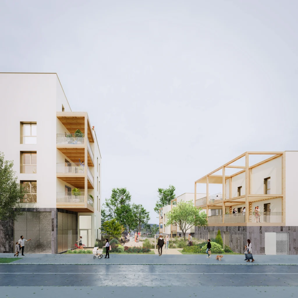 Réalisation jardins cœur d’îlot résidentiel