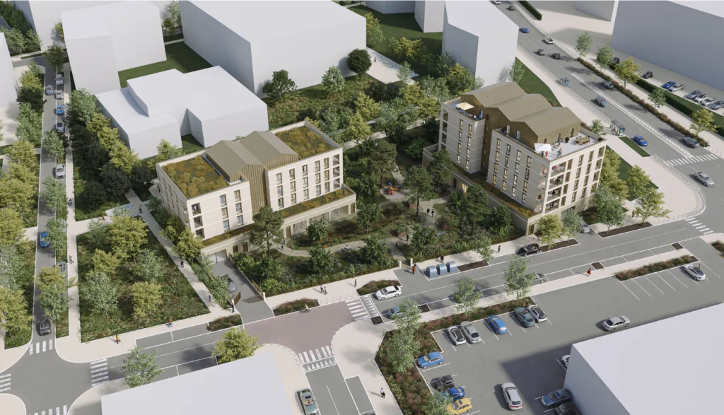 Réalisation jardins cœur d’îlot résidentiel